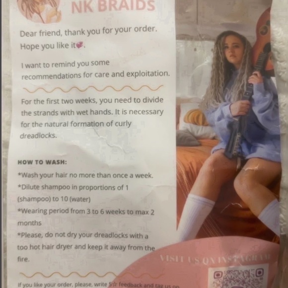 Braid in dreadlocks - Picture 5 of 9